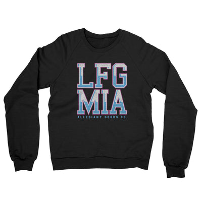 Lfg Mia Midweight French Terry Crewneck Sweatshirt-Black-Allegiant Goods Co. Vintage Sports Apparel