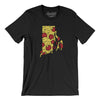 Rhode Island Pizza State Men/Unisex T-Shirt-Black-Allegiant Goods Co. Vintage Sports Apparel