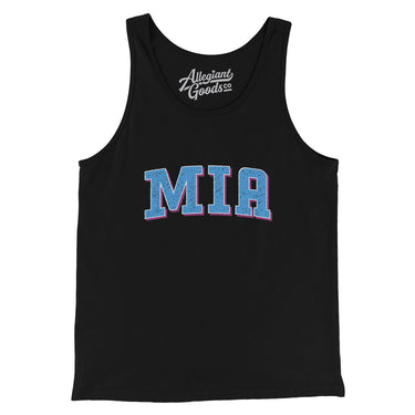 Mia Varsity Men/Unisex Tank Top-Allegiant Goods Co. Vintage Sports Apparel