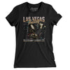 Las Vegas Hockey Throwback Mascot Women's T-Shirt-Black-Allegiant Goods Co. Vintage Sports Apparel