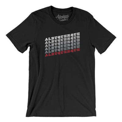 Albuquerque Vintage Repeat Men/Unisex T-Shirt-Black-Allegiant Goods Co. Vintage Sports Apparel