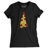 New Hampshire Pizza State Women's T-Shirt-Allegiant Goods Co. Vintage Sports Apparel