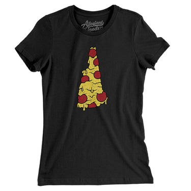 New Hampshire Pizza State Women's T-Shirt-Allegiant Goods Co. Vintage Sports Apparel