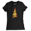 New Hampshire Pizza State Women's T-Shirt-Black-Allegiant Goods Co. Vintage Sports Apparel