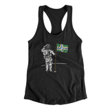 Portland Flag Moonman Women's Racerback Tank-Allegiant Goods Co. Vintage Sports Apparel
