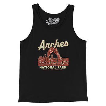 Arches National Park Men/Unisex Tank Top-Allegiant Goods Co. Vintage Sports Apparel