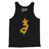 New Jersey Pizza State Men/Unisex Tank Top-Black-Allegiant Goods Co. Vintage Sports Apparel