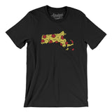 Massachusetts Pizza State Men/Unisex T-Shirt-Allegiant Goods Co. Vintage Sports Apparel