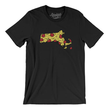 Massachusetts Pizza State Men/Unisex T-Shirt-Allegiant Goods Co. Vintage Sports Apparel