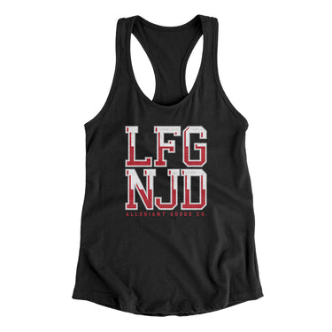 Lfg Njd Women's Racerback Tank-Allegiant Goods Co. Vintage Sports Apparel