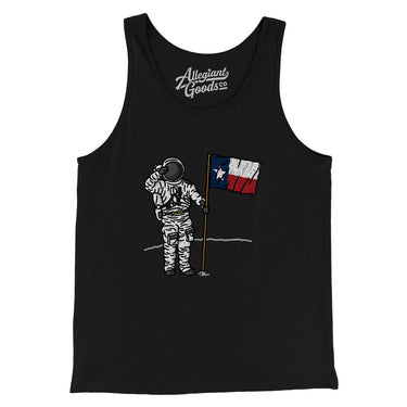 Texas Flag Moonman Men/Unisex Tank Top-Allegiant Goods Co. Vintage Sports Apparel