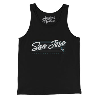 San Jose Retro Men/Unisex Tank Top-Allegiant Goods Co. Vintage Sports Apparel