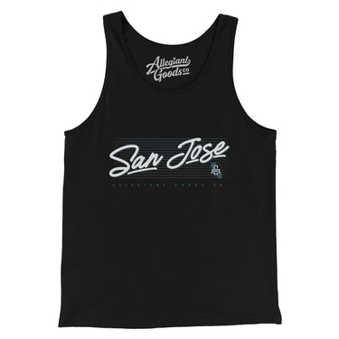 San Jose Retro Men/Unisex Tank Top-Allegiant Goods Co. Vintage Sports Apparel