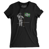 Portland Flag Moonman Women's T-Shirt-Allegiant Goods Co. Vintage Sports Apparel
