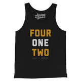 Pittsburgh 412 Men/Unisex Tank Top-Black-Allegiant Goods Co. Vintage Sports Apparel