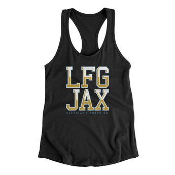 Lfg Jax Women's Racerback Tank-Allegiant Goods Co. Vintage Sports Apparel