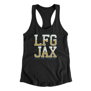 Lfg Jax Women's Racerback Tank-Allegiant Goods Co. Vintage Sports Apparel