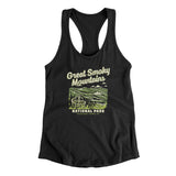 Great Smoky Mountains National Park Women's Racerback Tank-Black-Allegiant Goods Co. Vintage Sports Apparel