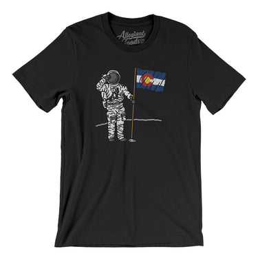 Colorado Flag Moonman Men/Unisex T-Shirt-Allegiant Goods Co. Vintage Sports Apparel