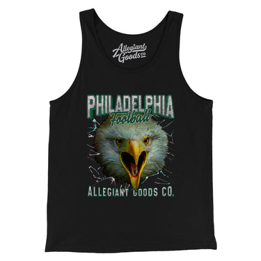 Philadelphia Football Throwback Mascot Men/Unisex Tank Top-Allegiant Goods Co. Vintage Sports Apparel