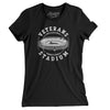 Veterans Stadium Philadelphia Women's T-Shirt-Black-Allegiant Goods Co. Vintage Sports Apparel