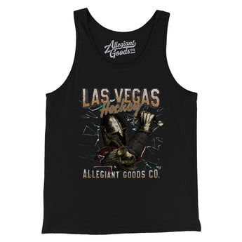 Las Vegas Hockey Throwback Mascot Men/Unisex Tank Top-Allegiant Goods Co. Vintage Sports Apparel
