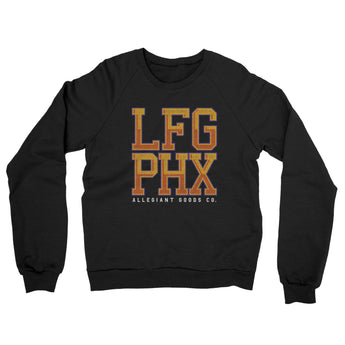 Lfg Phx Midweight French Terry Crewneck Sweatshirt-Allegiant Goods Co. Vintage Sports Apparel