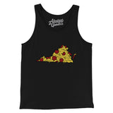 Virginia Pizza State Men/Unisex Tank Top-Allegiant Goods Co. Vintage Sports Apparel