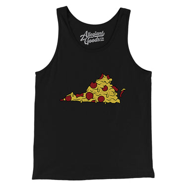 Virginia Pizza State Men/Unisex Tank Top-Allegiant Goods Co. Vintage Sports Apparel