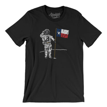 Texas Flag Moonman Men/Unisex T-Shirt-Allegiant Goods Co. Vintage Sports Apparel