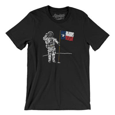 Texas Flag Moonman Men/Unisex T-Shirt-Black-Allegiant Goods Co. Vintage Sports Apparel