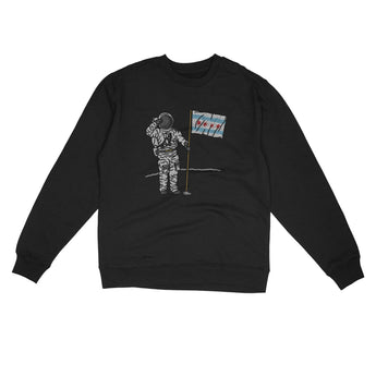 Chicago Flag Moonman Midweight Crewneck Sweatshirt-Allegiant Goods Co. Vintage Sports Apparel