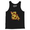 Missouri Pizza State Men/Unisex Tank Top-Black-Allegiant Goods Co. Vintage Sports Apparel