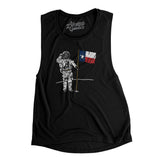 Texas Flag Moonman Women's Flowey Scoopneck Muscle Tank-Allegiant Goods Co. Vintage Sports Apparel