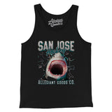 San Jose Hockey Throwback Mascot Men/Unisex Tank Top-Allegiant Goods Co. Vintage Sports Apparel