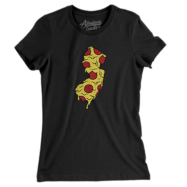 New Jersey Pizza State Women's T-Shirt-Allegiant Goods Co. Vintage Sports Apparel