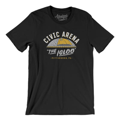 Pittsburgh Civic Arena Men/Unisex T-Shirt-Black-Allegiant Goods Co. Vintage Sports Apparel