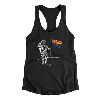 Arizona Flag Moonman Women's Racerback Tank-Allegiant Goods Co. Vintage Sports Apparel
