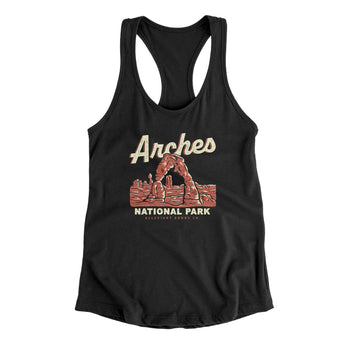Arches National Park Women's Racerback Tank-Allegiant Goods Co. Vintage Sports Apparel
