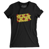 Pennsylvania Pizza State Women's T-Shirt-Allegiant Goods Co. Vintage Sports Apparel