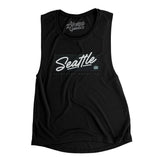 Seattle Retro Women's Flowey Scoopneck Muscle Tank-Allegiant Goods Co. Vintage Sports Apparel