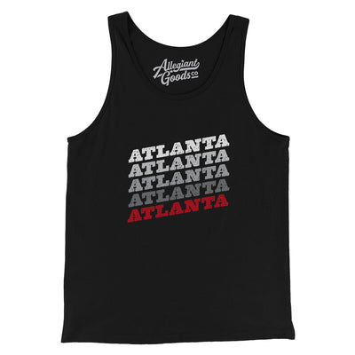 Atlanta Vintage Repeat Men/Unisex Tank Top-Black-Allegiant Goods Co. Vintage Sports Apparel