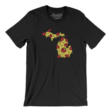 Michigan Pizza State Men/Unisex T-Shirt-Allegiant Goods Co. Vintage Sports Apparel