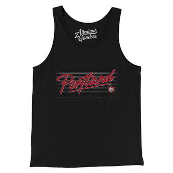 Portland Retro Men/Unisex Tank Top-Allegiant Goods Co. Vintage Sports Apparel