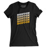 Boston Vintage Repeat Women's T-Shirt-Black-Allegiant Goods Co. Vintage Sports Apparel