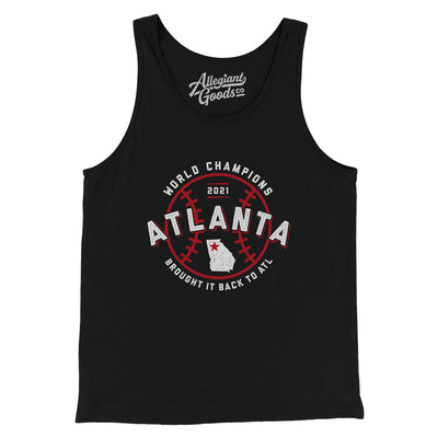 Atlanta World Series Champions Men/Unisex Tank Top-Black-Allegiant Goods Co. Vintage Sports Apparel