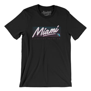 Miami Retro Men/Unisex T-Shirt-Allegiant Goods Co. Vintage Sports Apparel