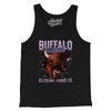 Buffalo Football Throwback Mascot Men/Unisex Tank Top-Black-Allegiant Goods Co. Vintage Sports Apparel