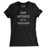 San Antonio By A Thousand Women's T-Shirt-Black-Allegiant Goods Co. Vintage Sports Apparel