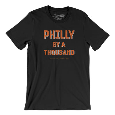 Philly By A Thousand Men/Unisex T-Shirt-Black-Allegiant Goods Co. Vintage Sports Apparel